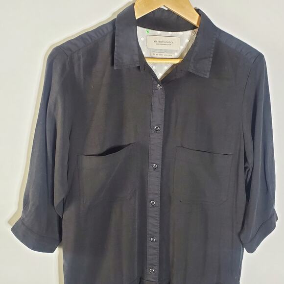 Maison Scotch Button up Utility Romper Black Great condition Size 6 - Picture 4 of 11